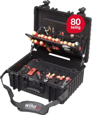 ⚡ Elektro & Technik – Wiha Werkzeugset Elektrikerkompetenz XL gemischt 80-teilig im Koffer (40523), 9300702