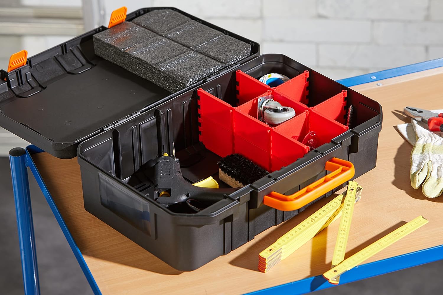 🔥 Angebote & Aktionen – WORX WA0071 Tool Box Made of Robust Plastic - For The Safe Storage Of All Tools & Accessories - Case Without Tools – Bild 9