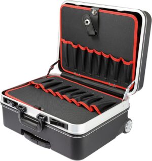 ⚡ Elektro & Technik – HMF 15602-02 Werkzeugwagen, leerer ABS-Kunststoff-Werkzeugkasten mit Rollen, 47 x 40 x 24,5 cm