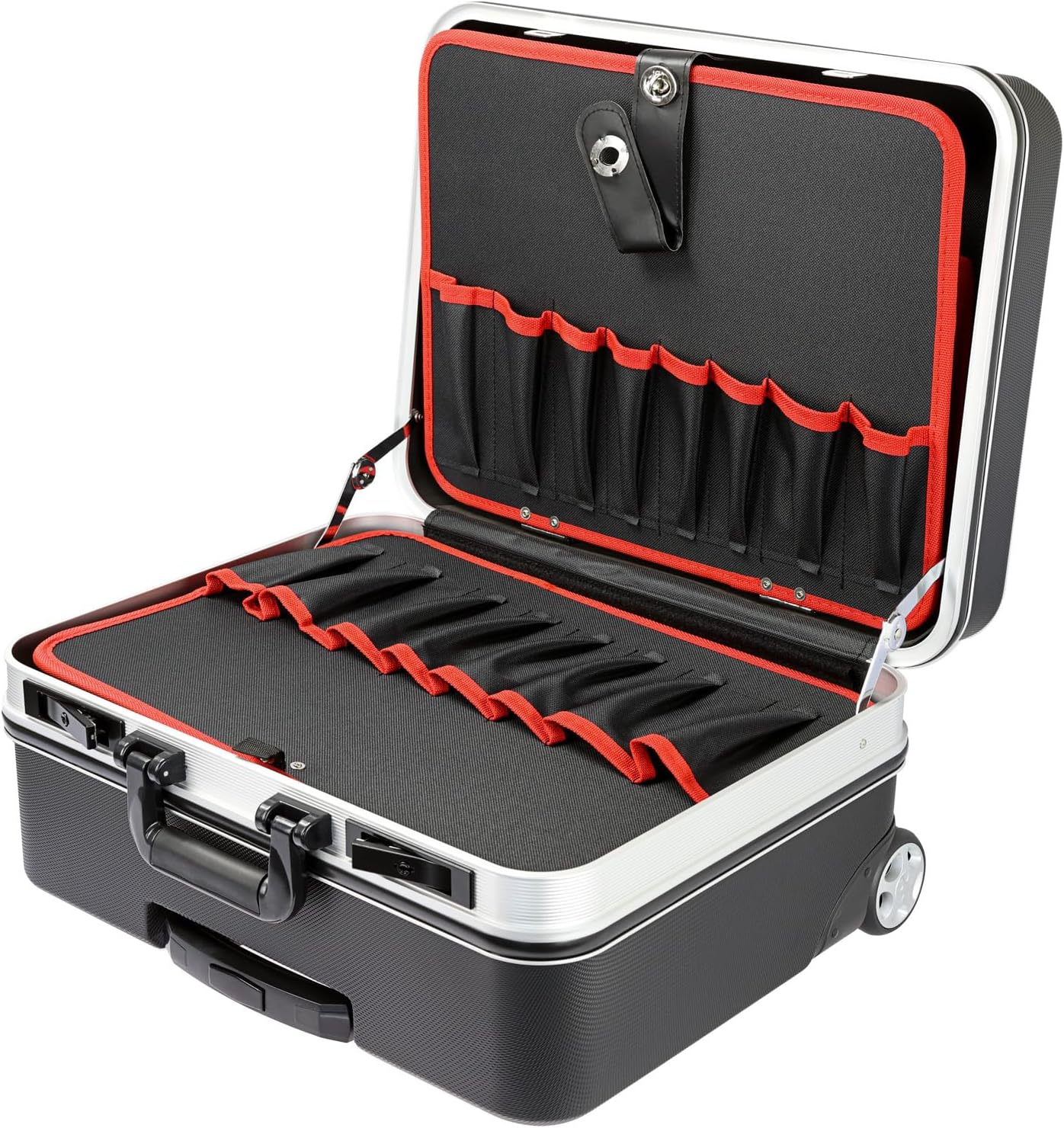 ⚡ Elektro & Technik – HMF 15602-02 Werkzeugwagen, leerer ABS-Kunststoff-Werkzeugkasten mit Rollen, 47 x 40 x 24,5 cm