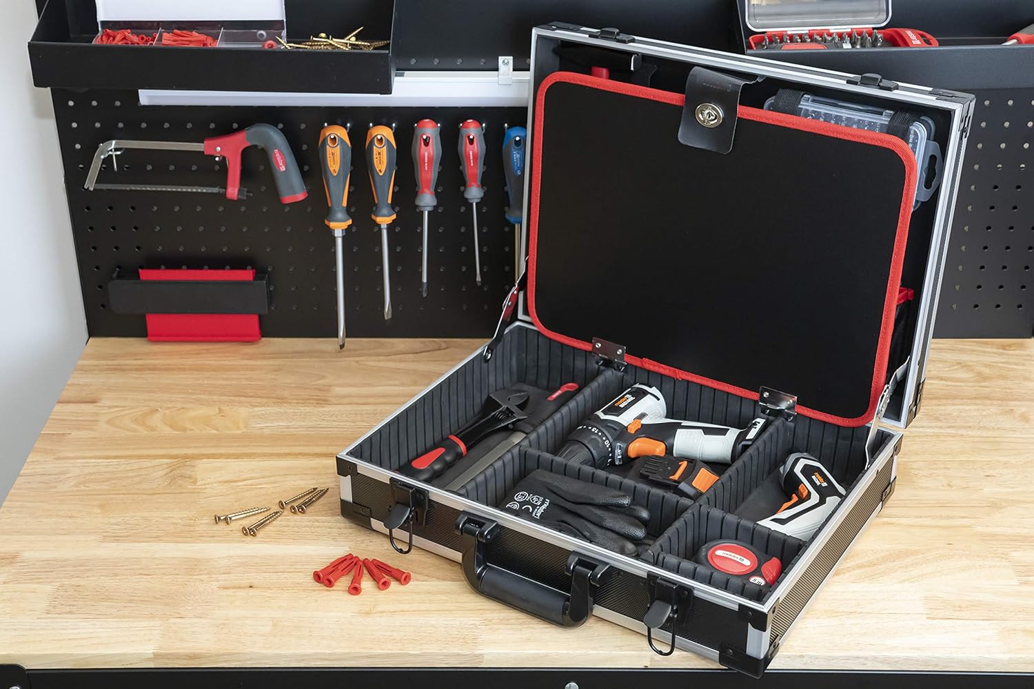 ⚡ Elektro & Technik – Meister, Empty Tool Box, Individual Compartments, With & Without Rubber Bands, Various Models, Organiser, Aluminium Case, Empty – Bild 6