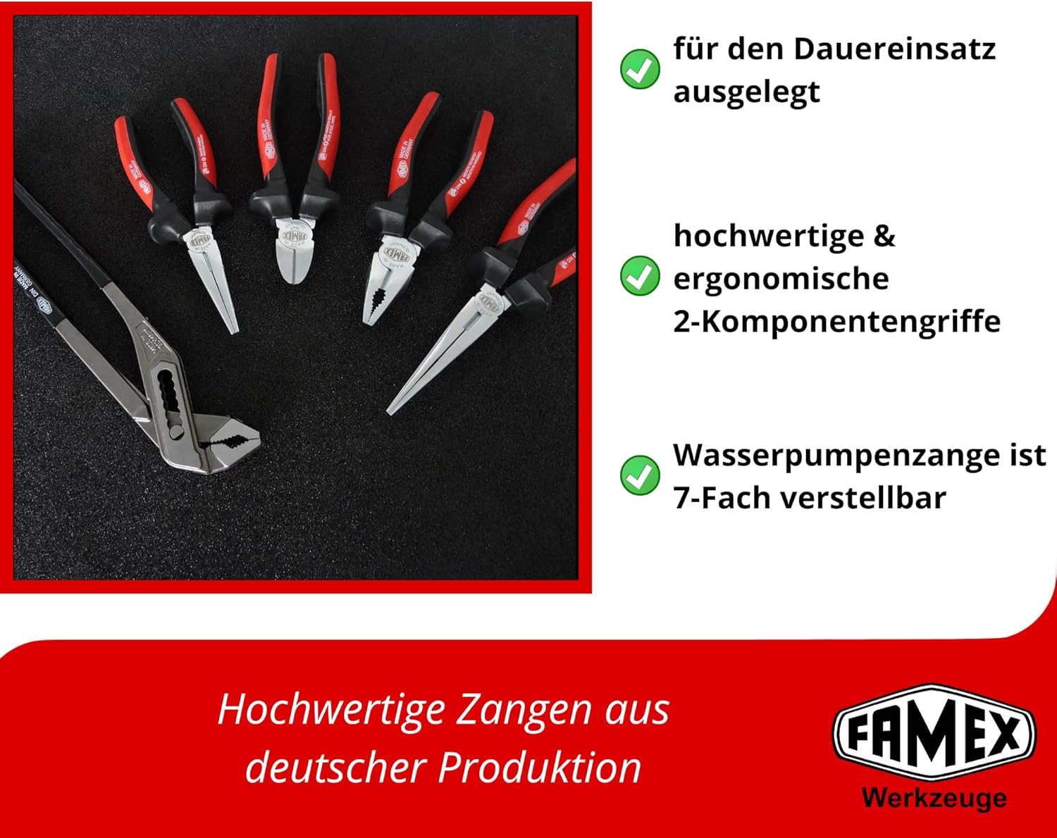 ⚒️ Bau & Montage – FAMEX 420-88 Alu-Werkzeugkoffer gefüllt mit Top-Werkzeugset – erweiterbar – Werkzeugkoffer in Top-Qualität – für den gewerblichen Einsatz – Bild 7