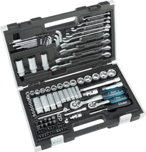 🚗 KFZ & Werkstatt – Condor Werkzeug 1192 | Metric Socket Spanner Set I 92 Pieces | 1/4 + 3/8 Inch | Hexagonal Metric | SW 4-24 mm | Wrench | Nuts | Ratchets | Bits | Accessories