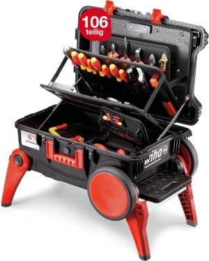 ⚡ Elektro & Technik – Wiha XXL III Elektro-Werkzeugkoffer-Set, 104-teilig, Elektriker-Werkzeugkoffer, Werkzeugkoffer mit umfangreichem Sortiment (44128)