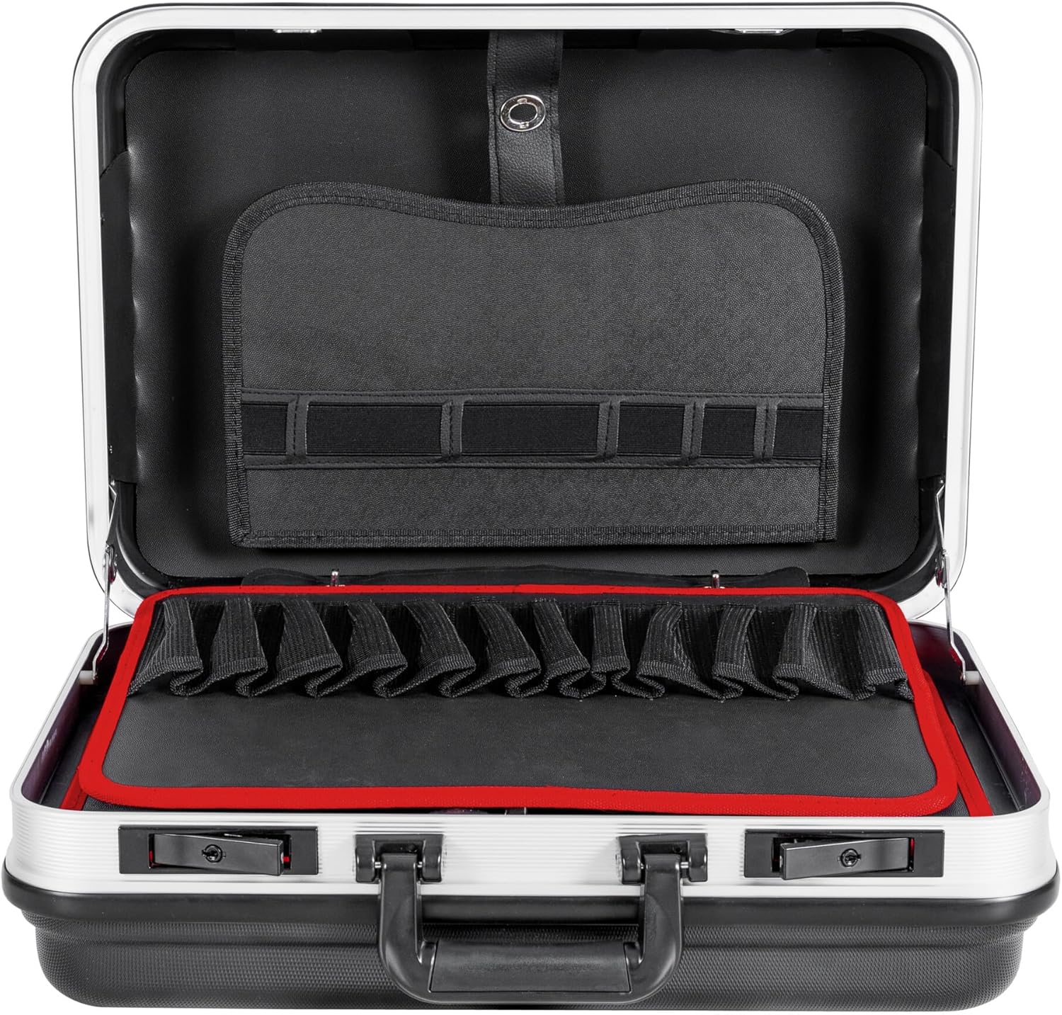 ⚒️ Bau & Montage – STIER Leer-Werkzeugkoffer Basic/ABS-Kunststoffkofferschale | Stabil und schlagfest | Maximale Belastung 15 kg | 30 Werkzeugtaschen | Abschließbar mit 2 Schlüsseln | – Bild 4