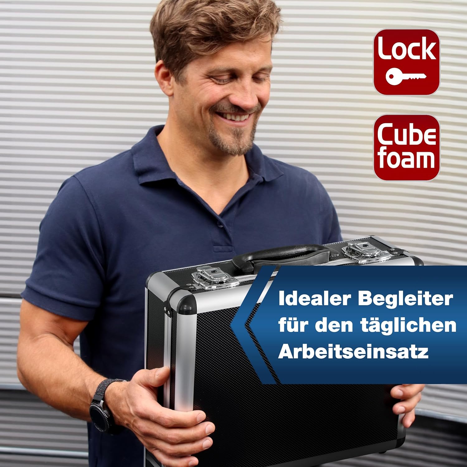 🔥 Angebote & Aktionen – PeakTech universal case, large, 320 x 250 x 150 mm, with layer foam blocks, pack of 1, model number: P7300 – Bild 8