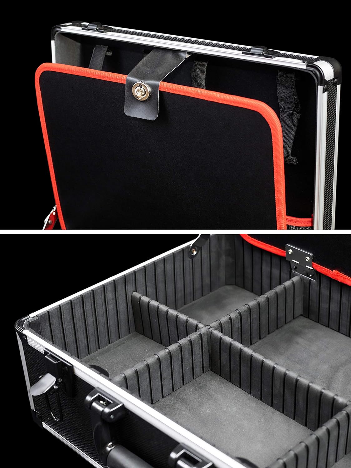 ⚡ Elektro & Technik – Meister, Empty Tool Box, Individual Compartments, With & Without Rubber Bands, Various Models, Organiser, Aluminium Case, Empty – Bild 3