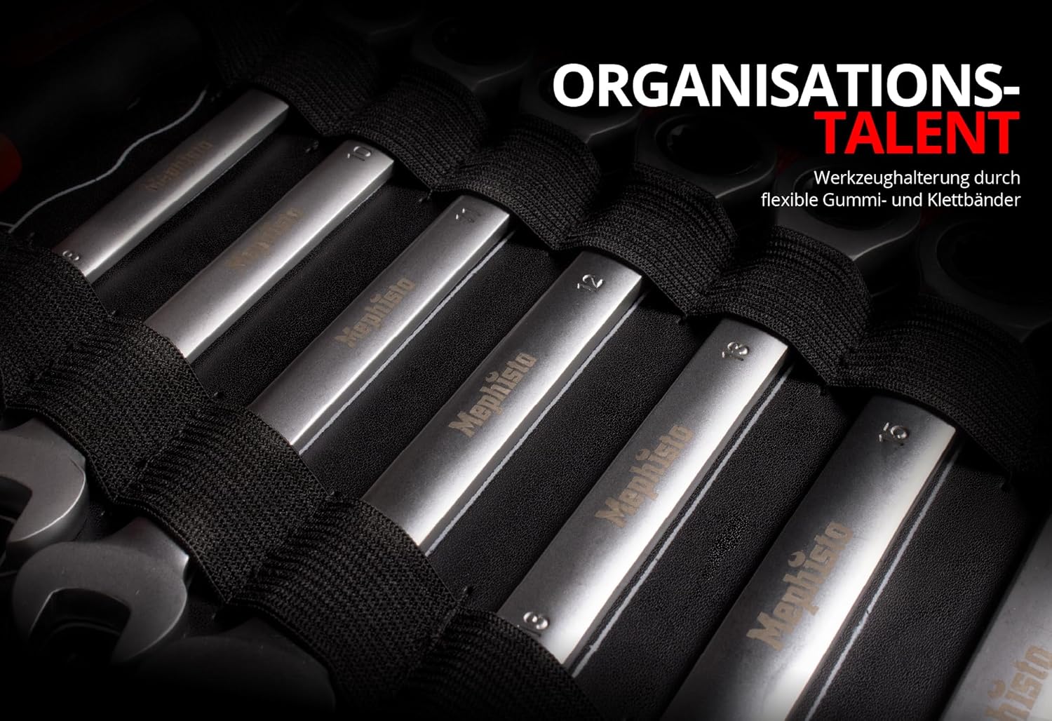 ⚒️ Bau & Montage – Mephisto Tool Box – Werkzeugkoffer – Premium XL Werkzeugset mit Chrom-Vanadium-Werkzeug-Adapter für Bitaufsatz – Bild 8