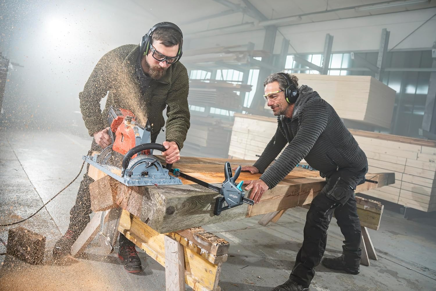 🔥 Angebote & Aktionen – wolfcraft 2 Pro Max 8662060 Single-Handed Clamps 250 kg Clamping Force for the Highest Professional Demands High Holding Force 450 mm Span Made in Europe – Bild 5
