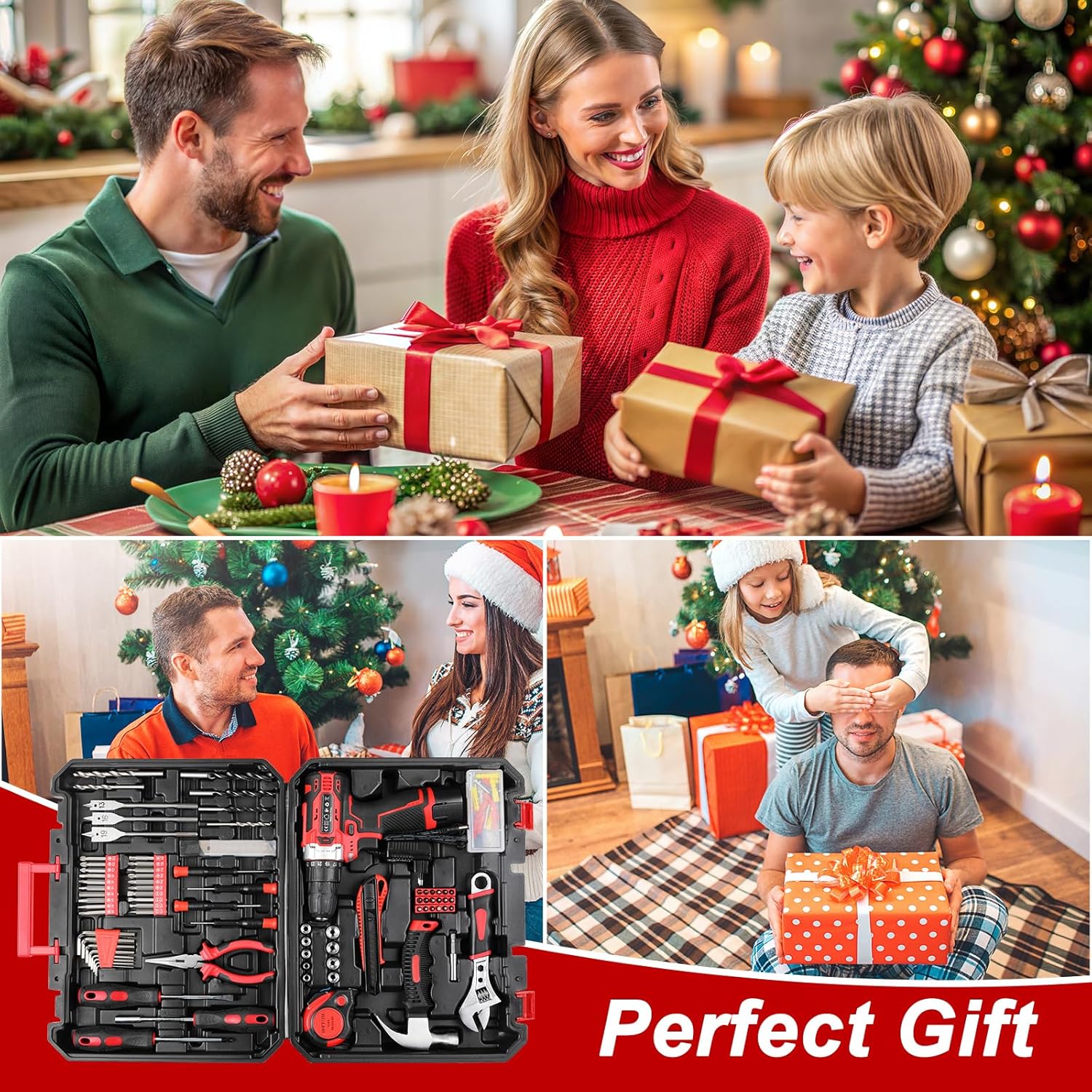 🔥 Angebote & Aktionen – TLGREEN Tool Box Cordless Screwdriver Set Filled 138 Pieces with 12 V Battery Drill Tool Set for Repairs and Maintenance, Tool Box Power Tool Household, DIY Repairs and Maintenance – Bild 8