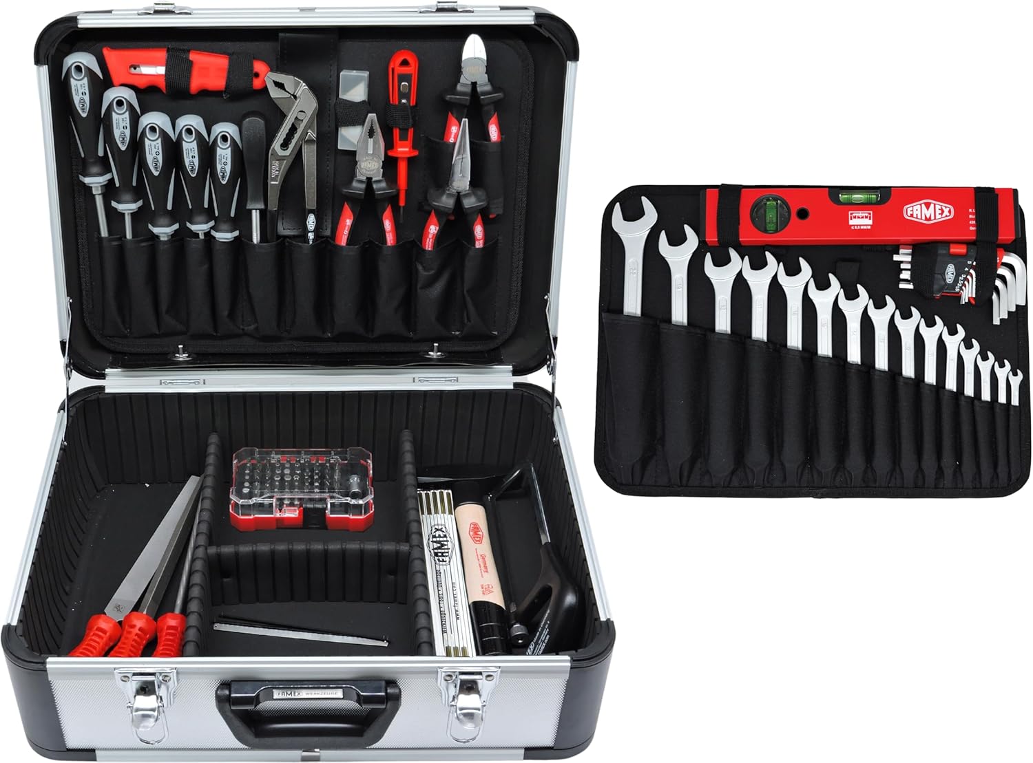 🔥 Angebote & Aktionen – FAMEX 729-87 Aluminium Tool Box Filled with Professional Tool Set Maximum Load 30 kg Many Tools Made in Germany Space for Other Tools and Parts – Bild 2
