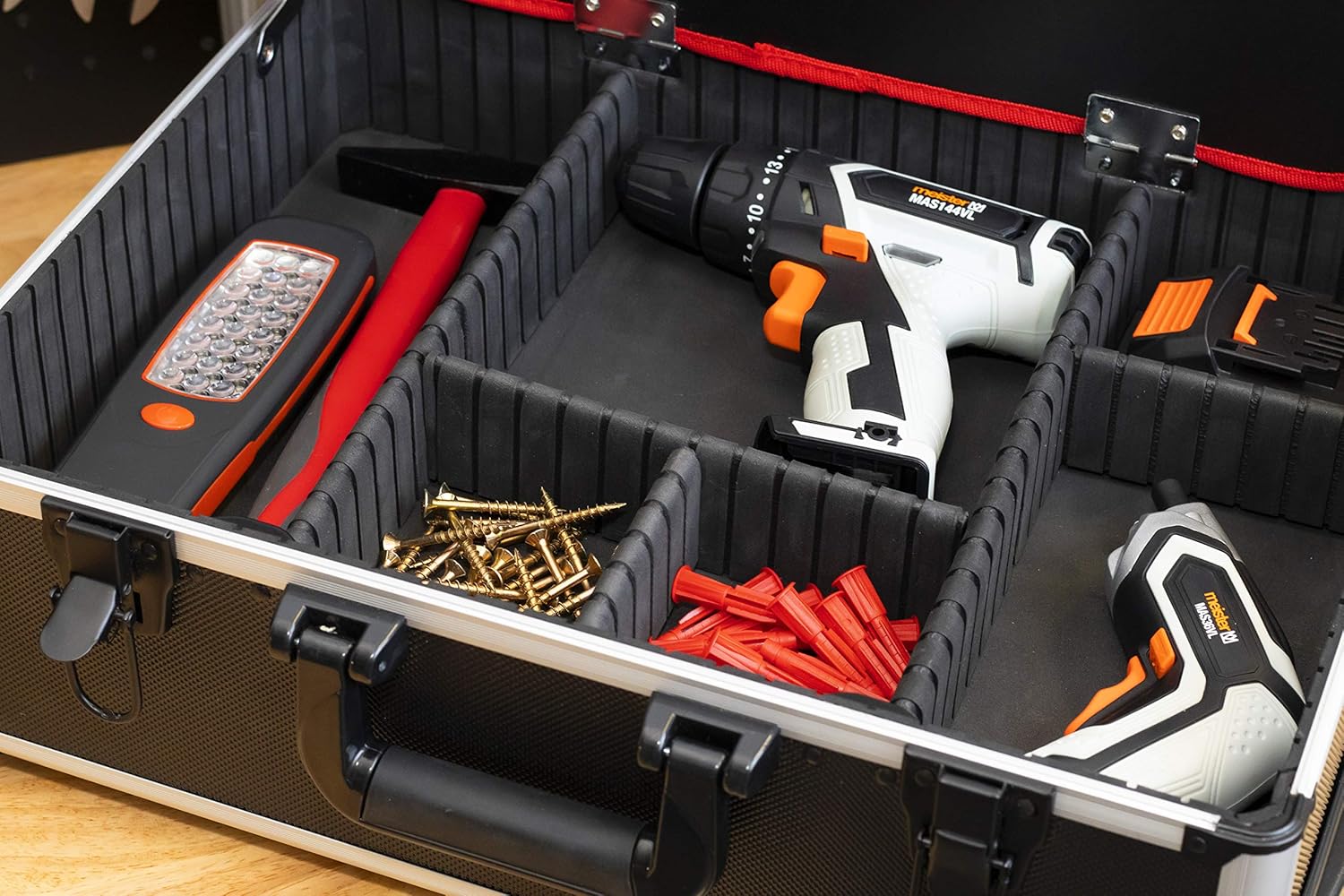 ⚡ Elektro & Technik – Meister, Empty Tool Box, Individual Compartments, With & Without Rubber Bands, Various Models, Organiser, Aluminium Case, Empty – Bild 5