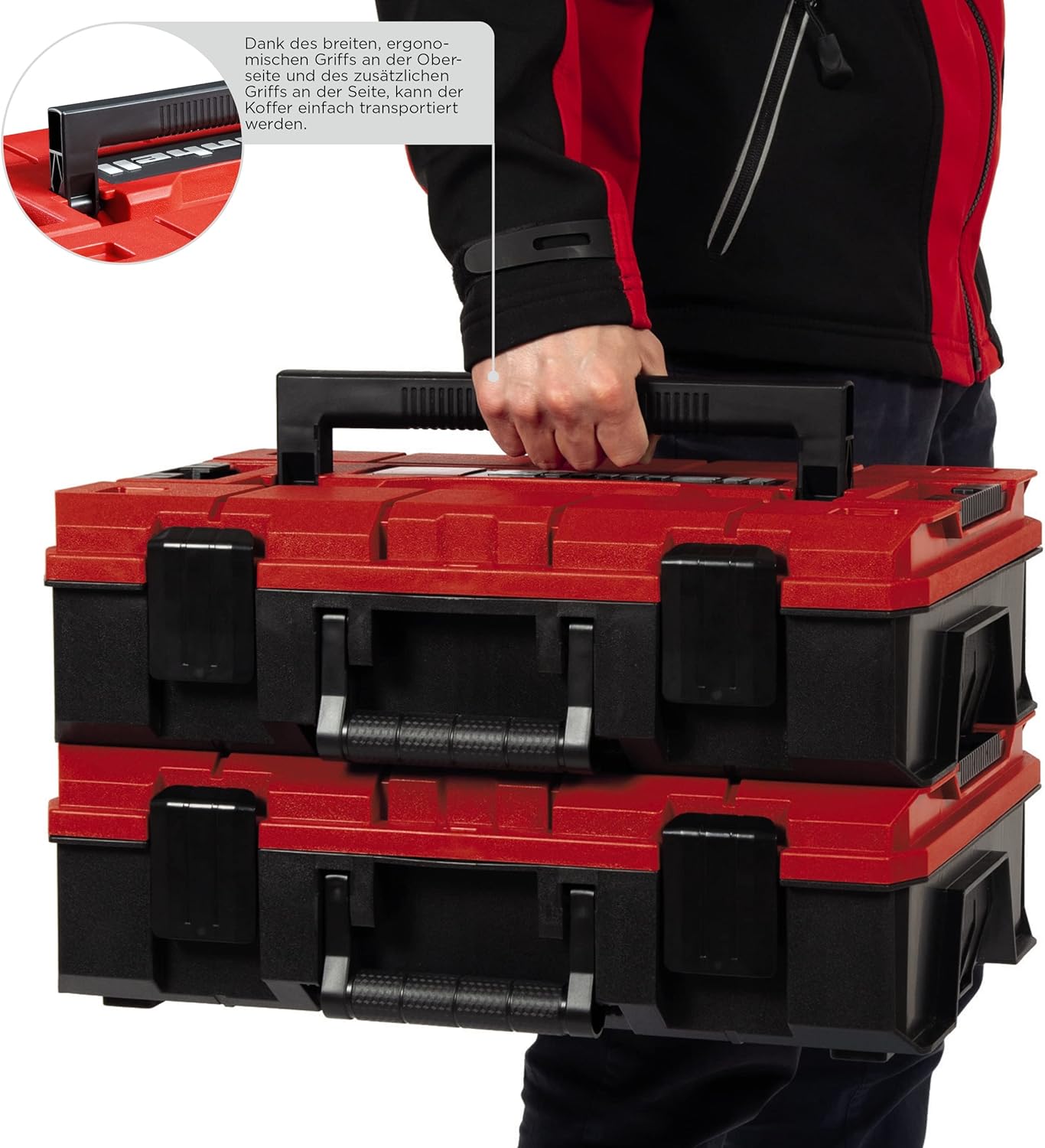 ⚡ Elektro & Technik – kwb 80-teiliges Einhell E-Case-kompatibles, robustes und hochwertiges Werkzeugkoffer-Set, ideal für Haushalt oder Garage, gepolstert mit Werkzeugeinsätzen und Schaumstoffdeckel – Bild 4