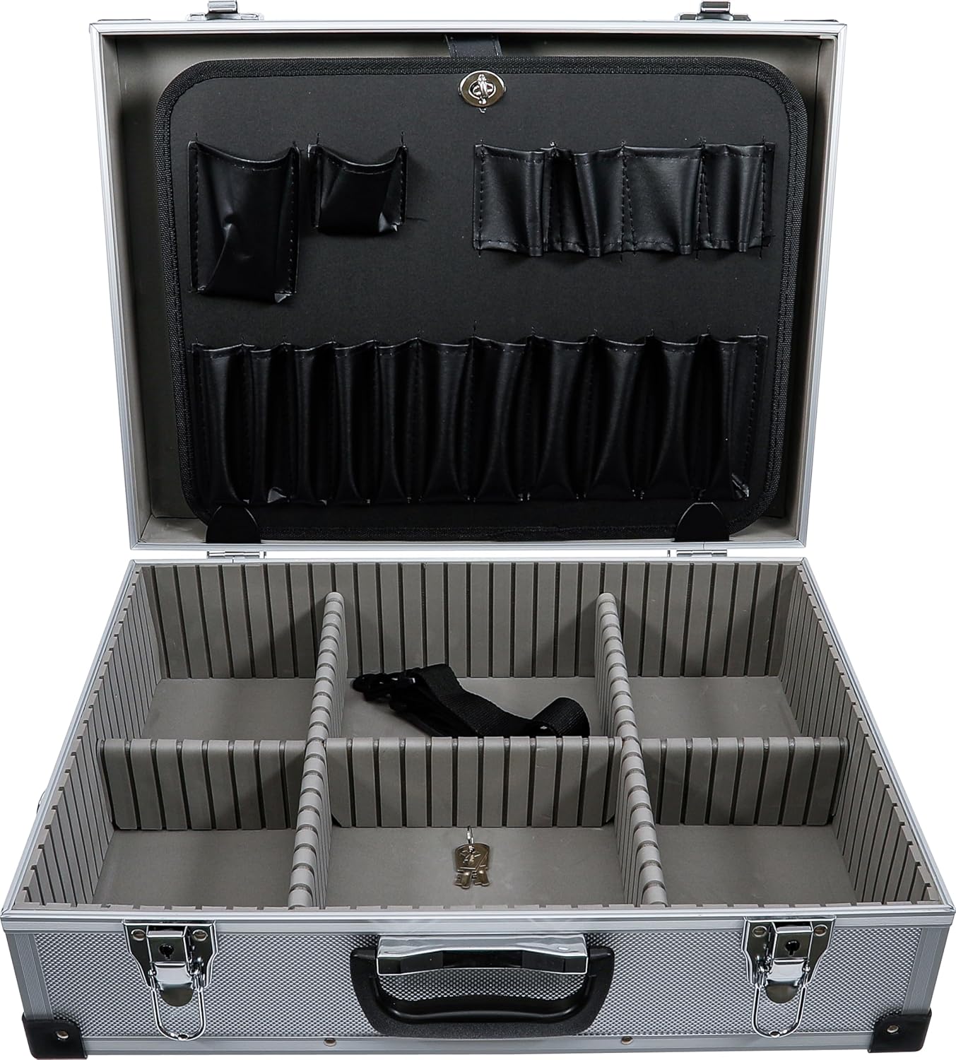 🔥 Angebote & Aktionen – BGS 3304 Aluminium Case, Silver/Black, 460x340x150 mm