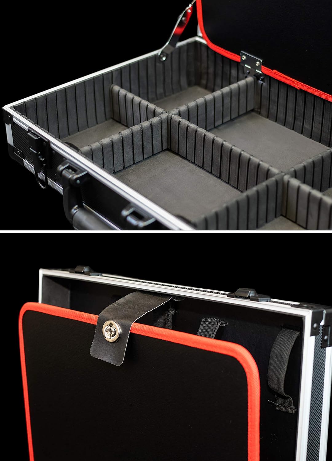 ⚡ Elektro & Technik – Meister, Empty Tool Box, Individual Compartments, With & Without Rubber Bands, Various Models, Organiser, Aluminium Case, Empty – Bild 3