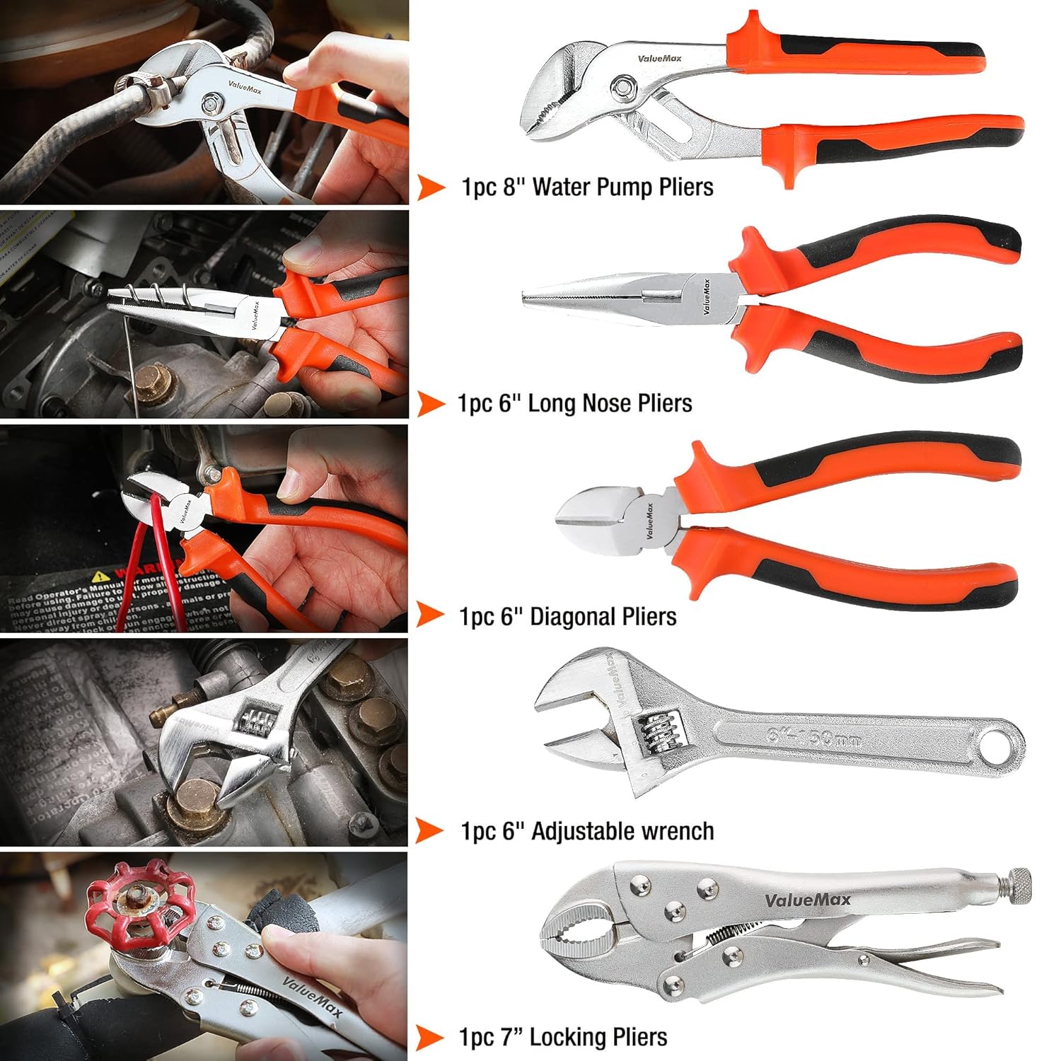 🔥 Angebote & Aktionen – ValueMax Tool Set 219 Pieces, Tool Bag, Daily Tools, Tool Set for Household, DIY, DIY and Mechanics for Home Repairs or Professional Work – Bild 4
