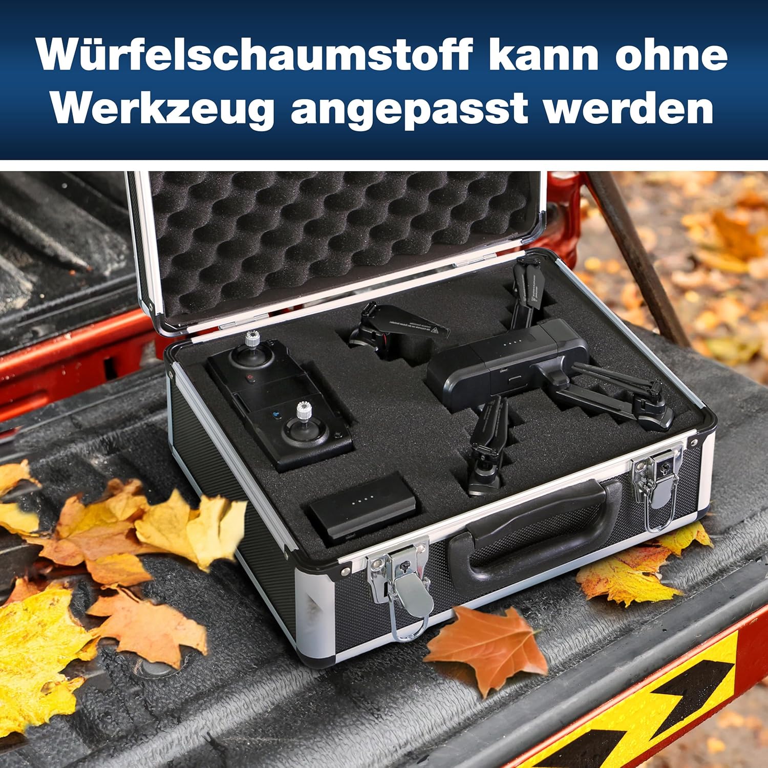 🔥 Angebote & Aktionen – PeakTech universal case, large, 320 x 250 x 150 mm, with layer foam blocks, pack of 1, model number: P7300 – Bild 5