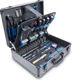⚒️ Bau & Montage – BGS 15501 Profi-Werkzeugset im Alu-Koffer, 149-teilig, gefüllt, abschließbarer Werkzeugkoffer, Werkzeugkasten, Werkzeugkoffer