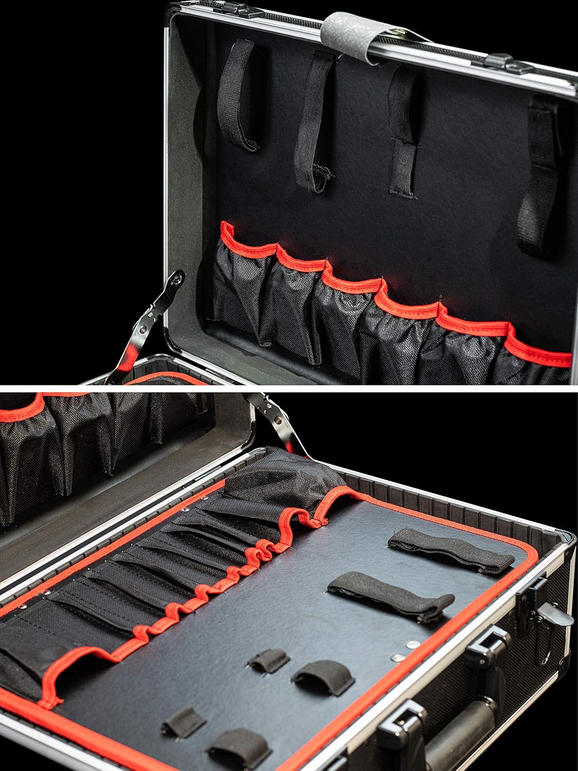 ⚡ Elektro & Technik – Meister, Empty Tool Box, Individual Compartments, With & Without Rubber Bands, Various Models, Organiser, Aluminium Case, Empty – Bild 4