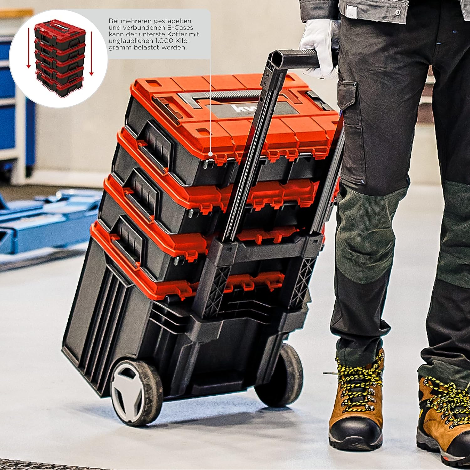 ⚡ Elektro & Technik – kwb 80-teiliges Einhell E-Case-kompatibles, robustes und hochwertiges Werkzeugkoffer-Set, ideal für Haushalt oder Garage, gepolstert mit Werkzeugeinsätzen und Schaumstoffdeckel – Bild 6