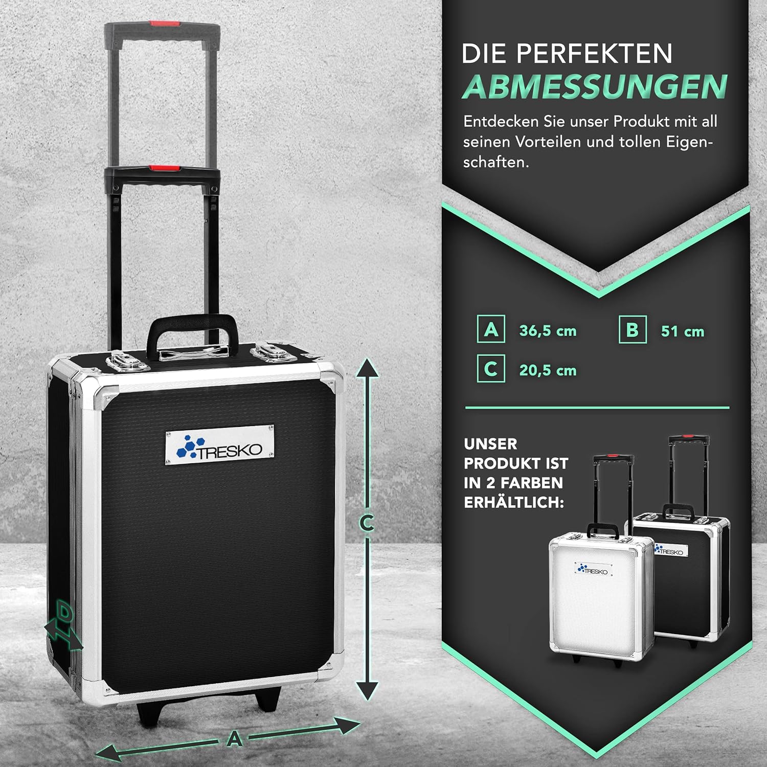 🔥 Angebote & Aktionen – Tresko tool box, 859 pieces tool box, tool bag, tool set, tool trolley, chrome vanadium steel – Bild 5