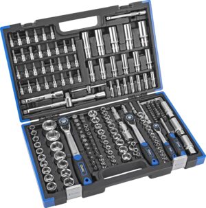🚗 KFZ & Werkstatt – Condor Werkzeug 38180 Hexagonal Socket Set 180 Pieces Drive 1/4 Inch + 3/8 Inch + 1/2 Inch with Case xcess Performance