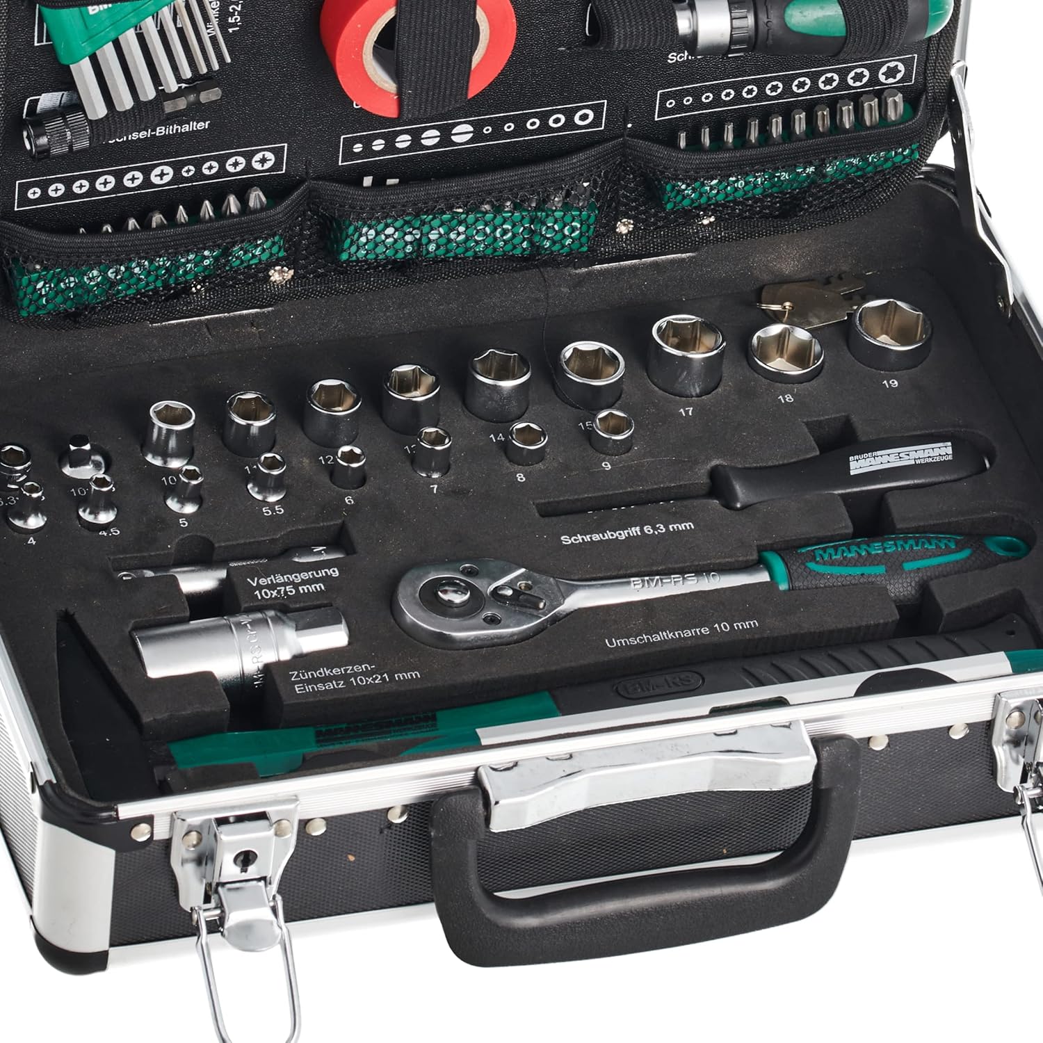 ⚒️ Bau & Montage – Brüder Mannesmann Werkzeuge Mannesmann 90-teiliger Werkzeugkoffer, M29067 – Bild 5