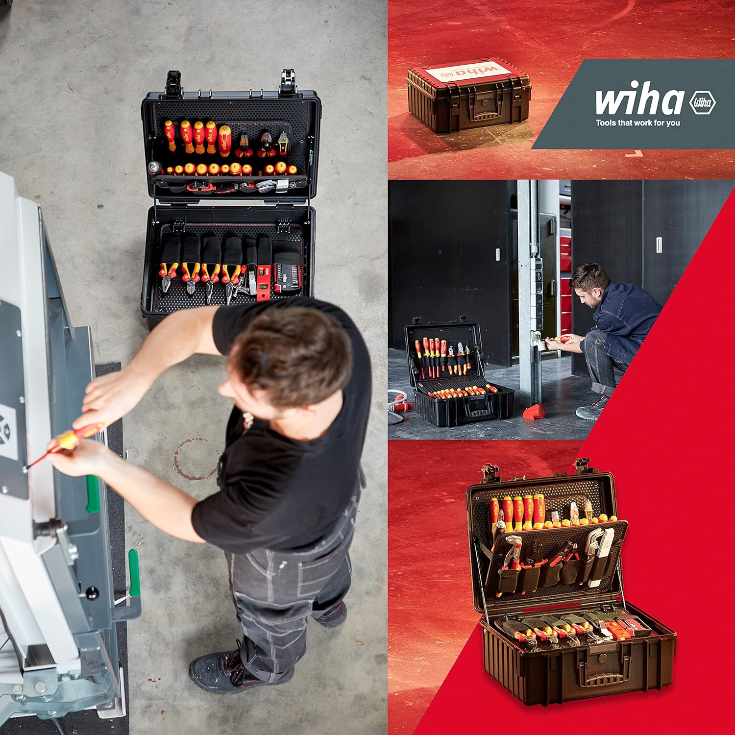⚡ Elektro & Technik – Wiha Werkzeugset Elektrikerkompetenz XL gemischt 80-teilig im Koffer (40523), 9300702 – Bild 6