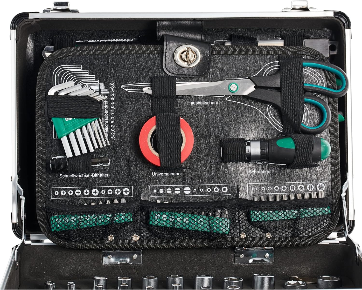 ⚒️ Bau & Montage – Brüder Mannesmann Werkzeuge Mannesmann 90-teiliger Werkzeugkoffer, M29067 – Bild 11