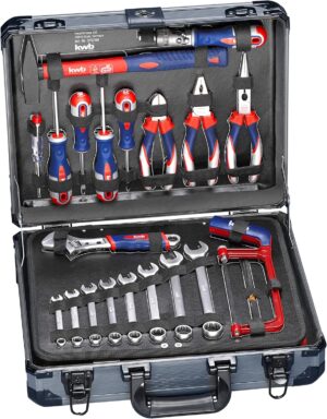 ⚒️ Bau & Montage – kwb 370780 Werkzeugkoffer (ideal für den anspruchsvollen Heimgebrauch, im stabilen Aluminiumkoffer), 370780