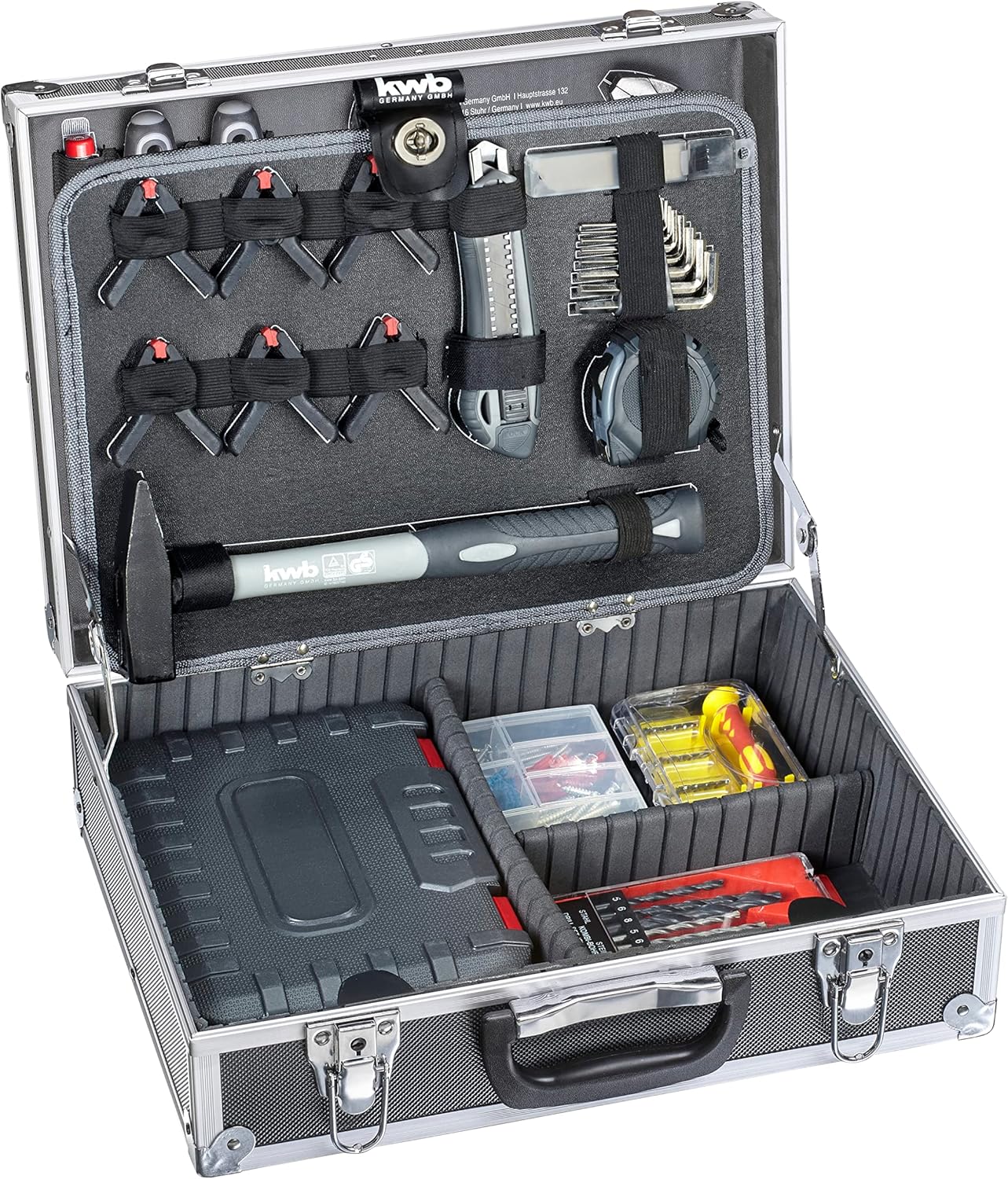 🔥 Angebote & Aktionen – kwb Tool box made of robust aluminium including 199 pieces high-quality tool set as a perfect basic equipment for the home, workshop or mobile use – Bild 3