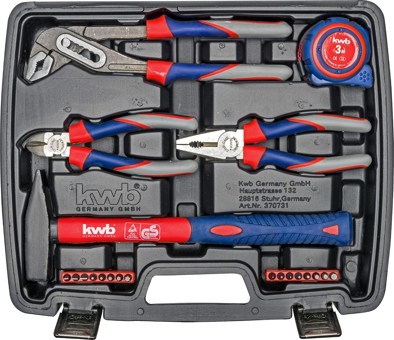 ⚒️ Bau & Montage – kwb 370733 Werkzeugkoffer mit Schraubendreher-Bits, 42-teilig, gefüllt, robust und hochwertig, ideal für Haushalt oder Garage, GS-geprüft, im praktischen Kunststoffkoffer – Bild 2