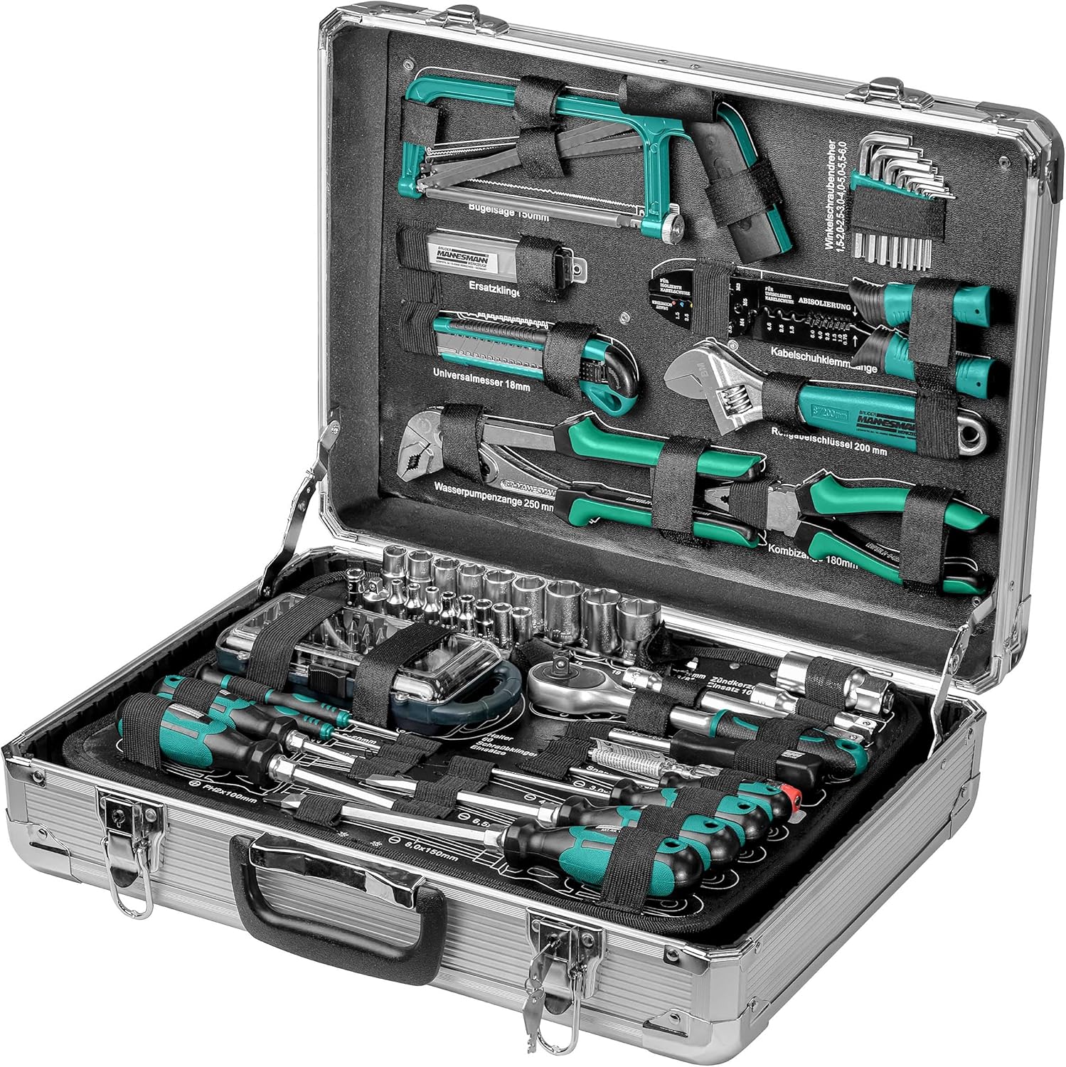 🔥 Angebote & Aktionen – Brüder Mannesmann 124 Pieces M29072 Tool Set in Aluminium Case