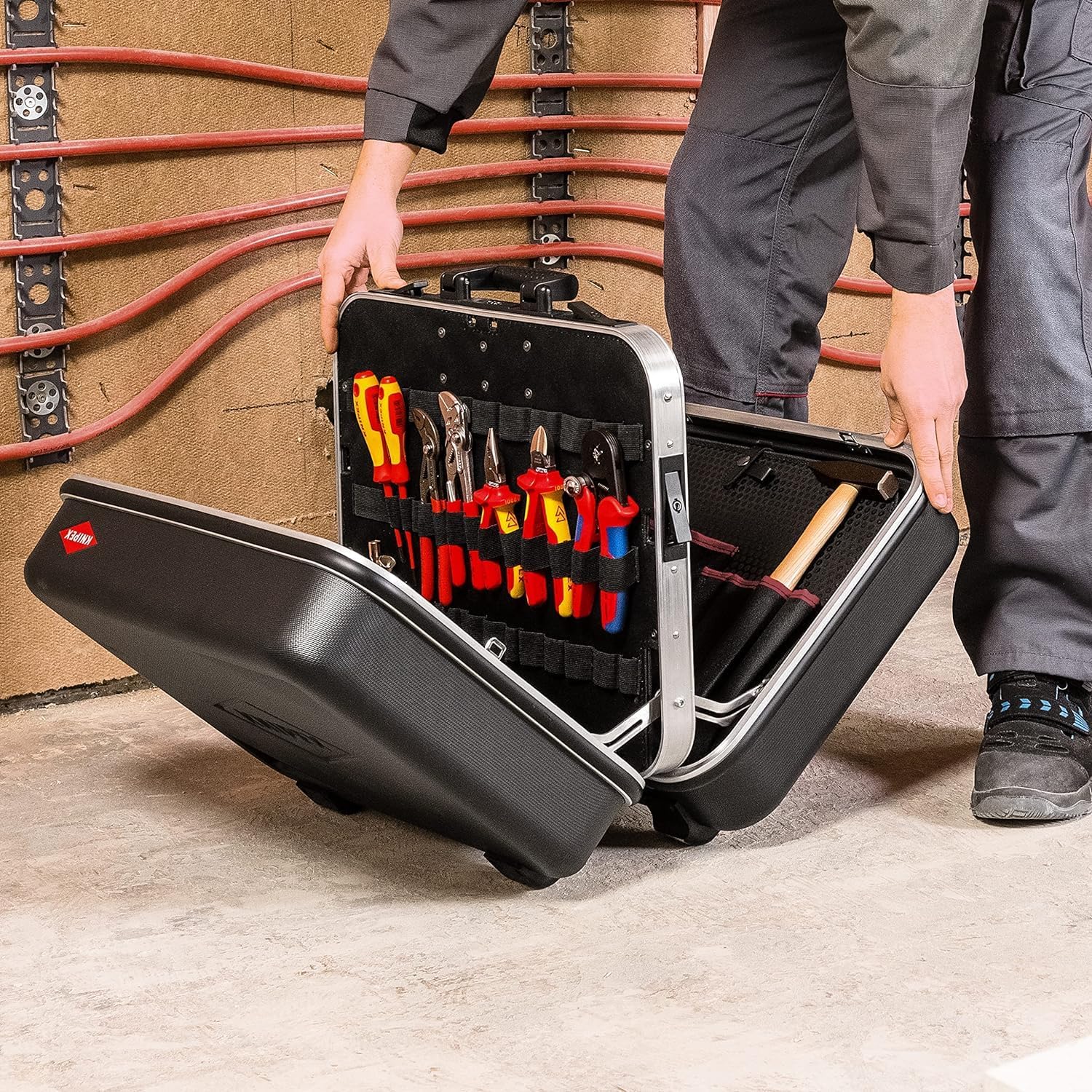 ⚡ Elektro & Technik – KNIPEX Big Twin 00 21 42 Elektro-Werkzeugkoffer 63-teilig 290 mm – Bild 3