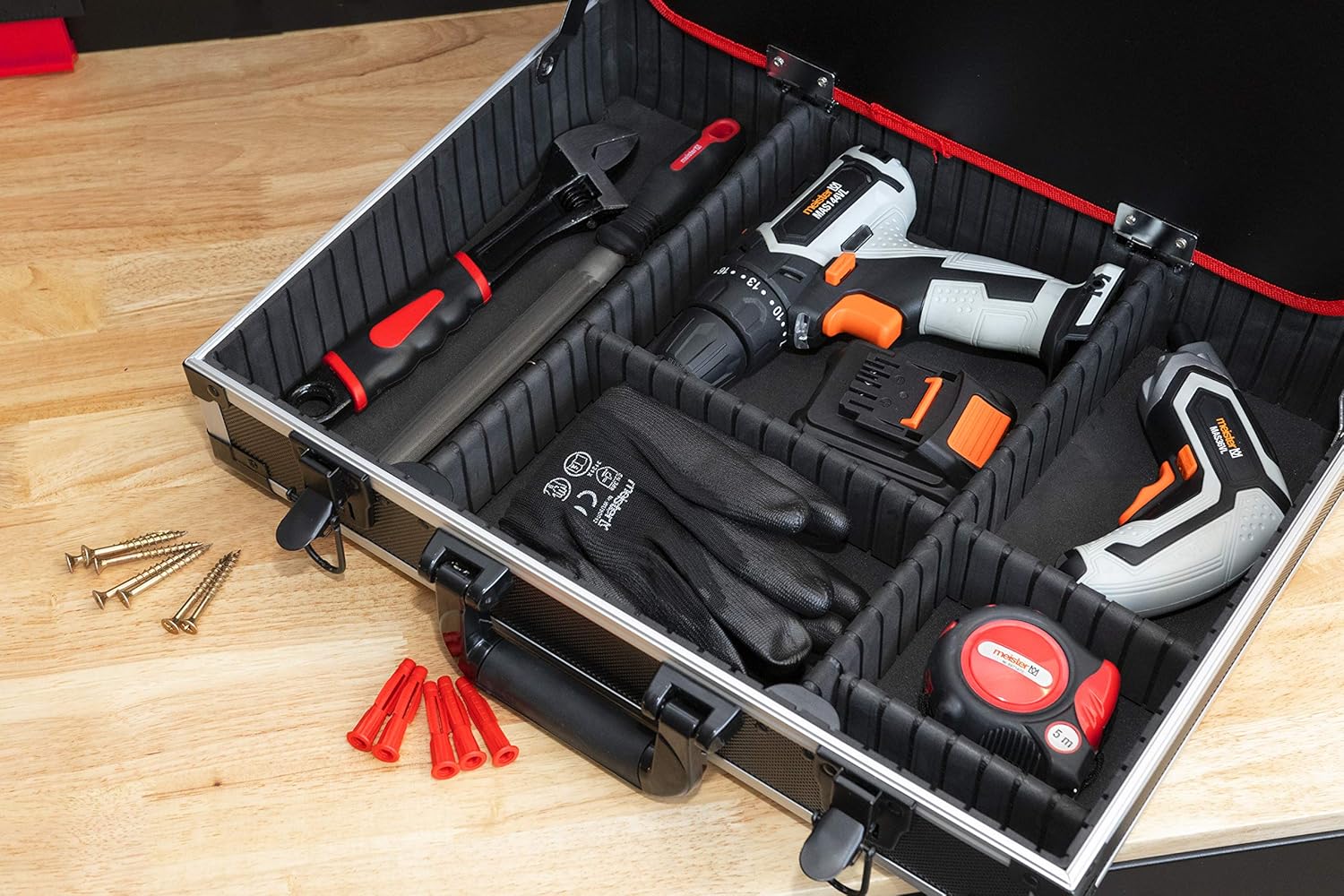 ⚡ Elektro & Technik – Meister, Empty Tool Box, Individual Compartments, With & Without Rubber Bands, Various Models, Organiser, Aluminium Case, Empty – Bild 5