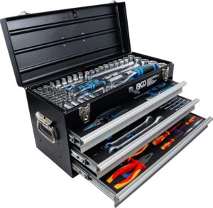 ⚡ Elektro & Technik – BGS Elektriker-Werkzeugkasten aus Metall, 3 Schubladen mit 147 Werkzeugen 3350