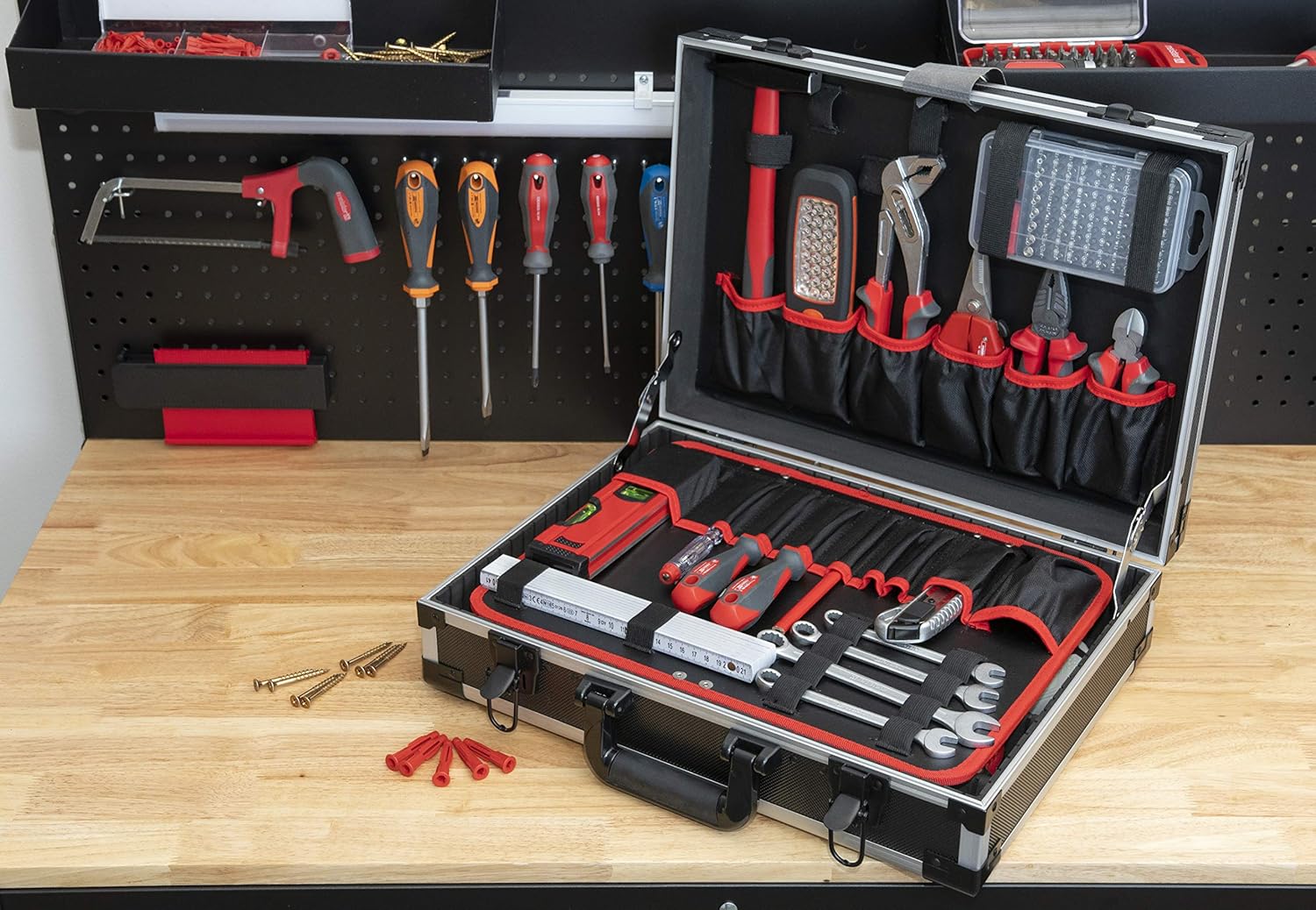 ⚡ Elektro & Technik – Meister, Empty Tool Box, Individual Compartments, With & Without Rubber Bands, Various Models, Organiser, Aluminium Case, Empty – Bild 7