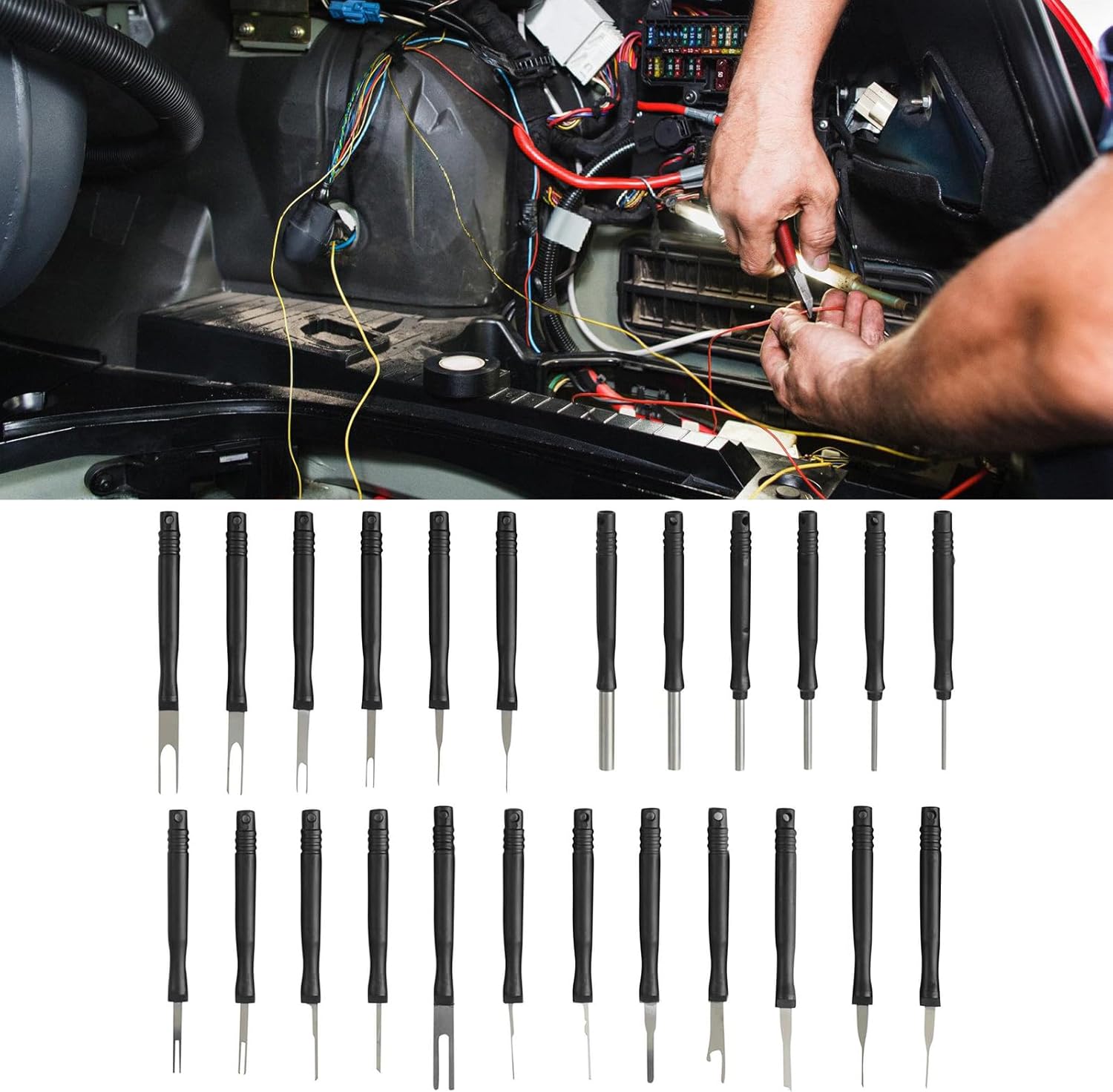 🔥 Angebote & Aktionen – Mehrzweck-Klemmen-Entfernungsset, elektrischer Stiftausdreher für Kfz-Steckverbinder, Service, elektrische Reparaturentferner – Bild 6