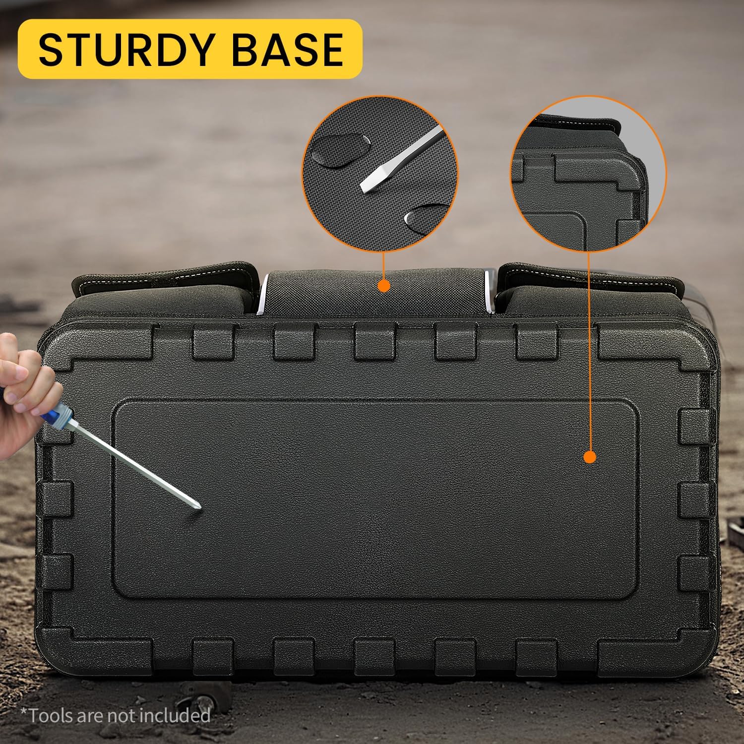 🔥 Angebote & Aktionen – Tool Bag, 16 Inch Tool Organisers, 600 Denier Large Tool Bag for DIY & Equipment Storage, Yellow and Black (40 cm/16 Inches) – Bild 5