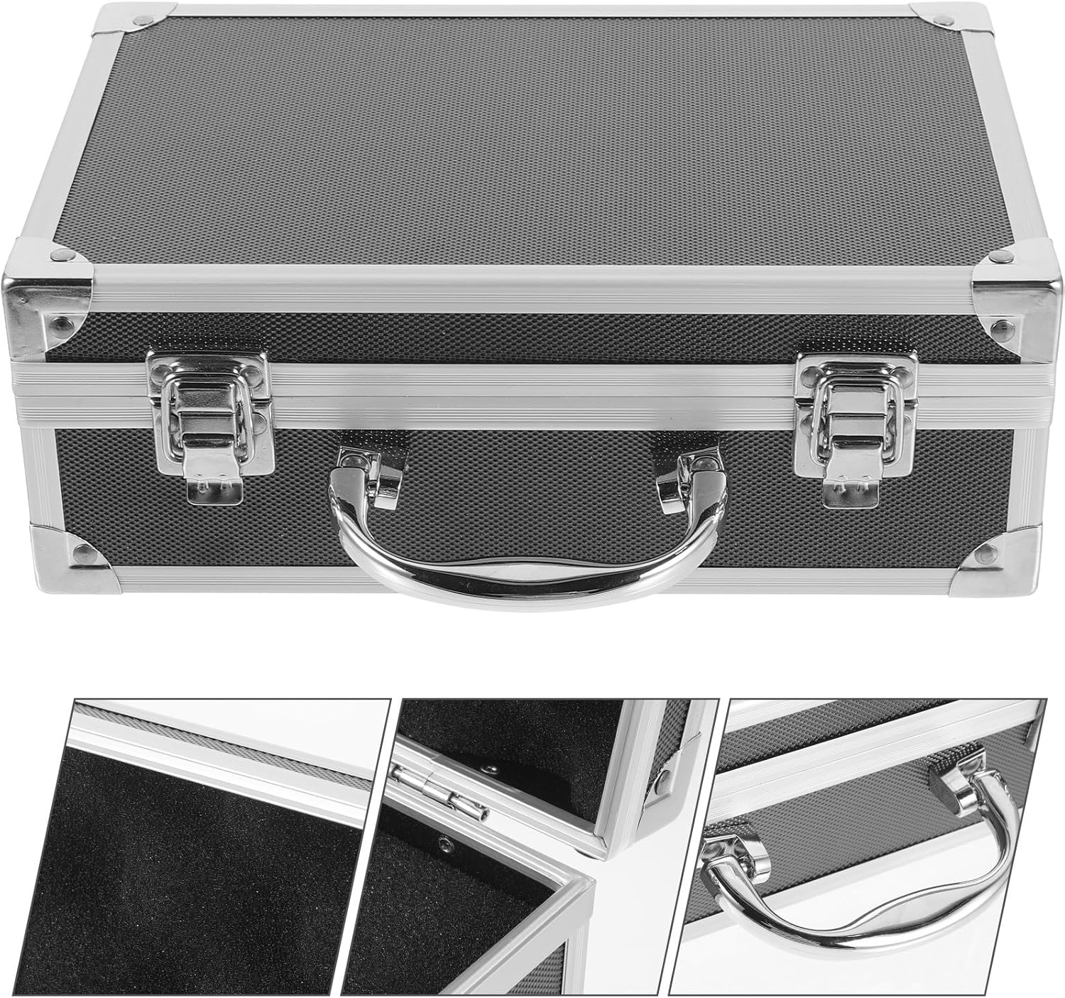 ⚡ Elektro & Technik – Werkzeugkoffer Aluminiumlegierung Kompakt Leicht mit Sicherheitsverschluss für Elektriker und Handwerkzeuge 25,5X16,5X9,5cm Tragbare Aufbewahrungsbox – Bild 6