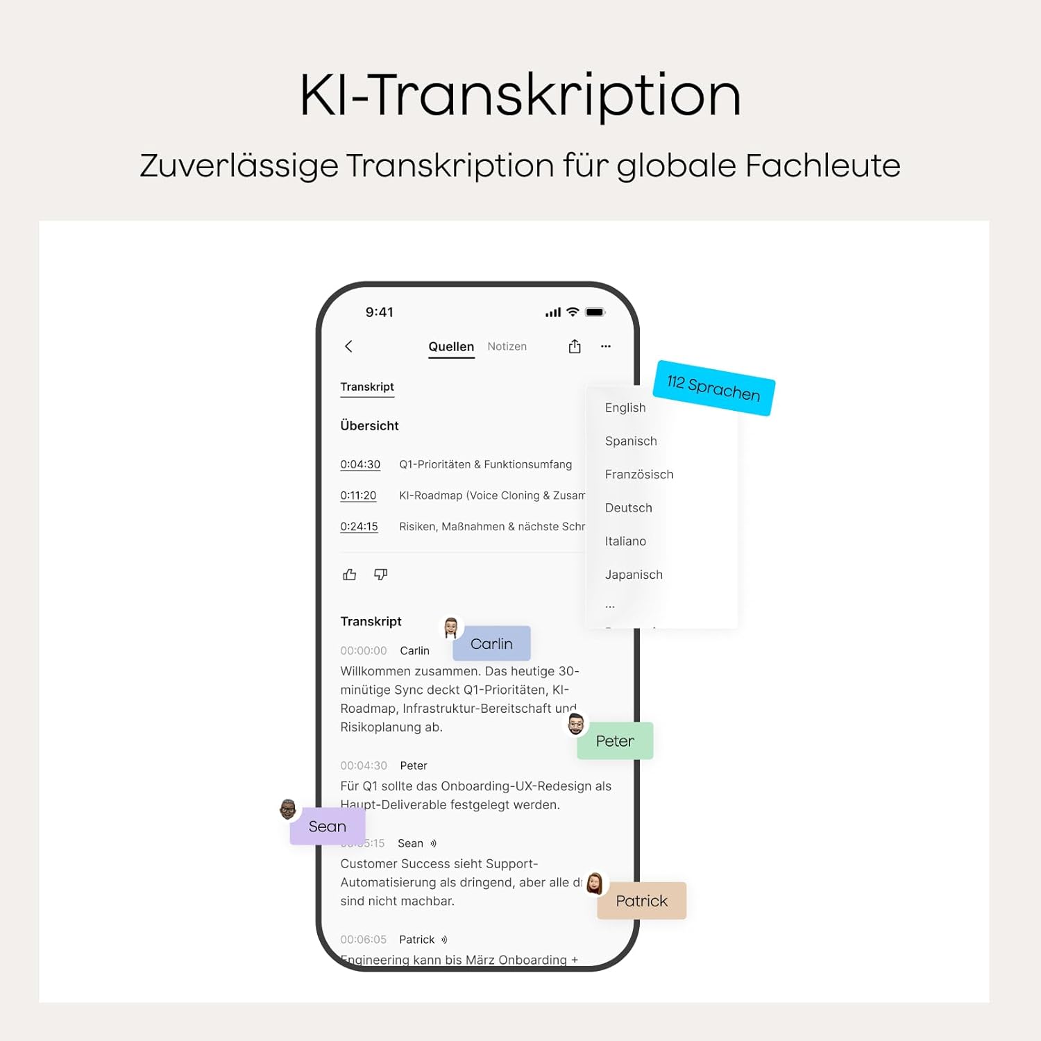 ⚡ Elektro & Technik – Plaud Note AI Digitaler Sprachrekorder mit Hülle – 64 GB Aufnahmegerät mit KI-Technologie zum Transkribieren und Zusammenfassen, One-Touch-Aufnahme, Rauschunterdrückung, unterstützt 112 Sprachen – Bild 5