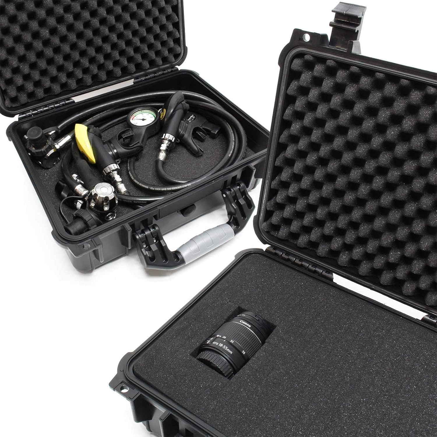 ⚡ Elektro & Technik – Wiltec Universalkoffer, 40,6 x 33 x 17,4 cm, schwarz, Schutzhülle, wasserdicht mit Druckausgleichsventil und verstellbaren Schaumstoffmatten – Bild 9