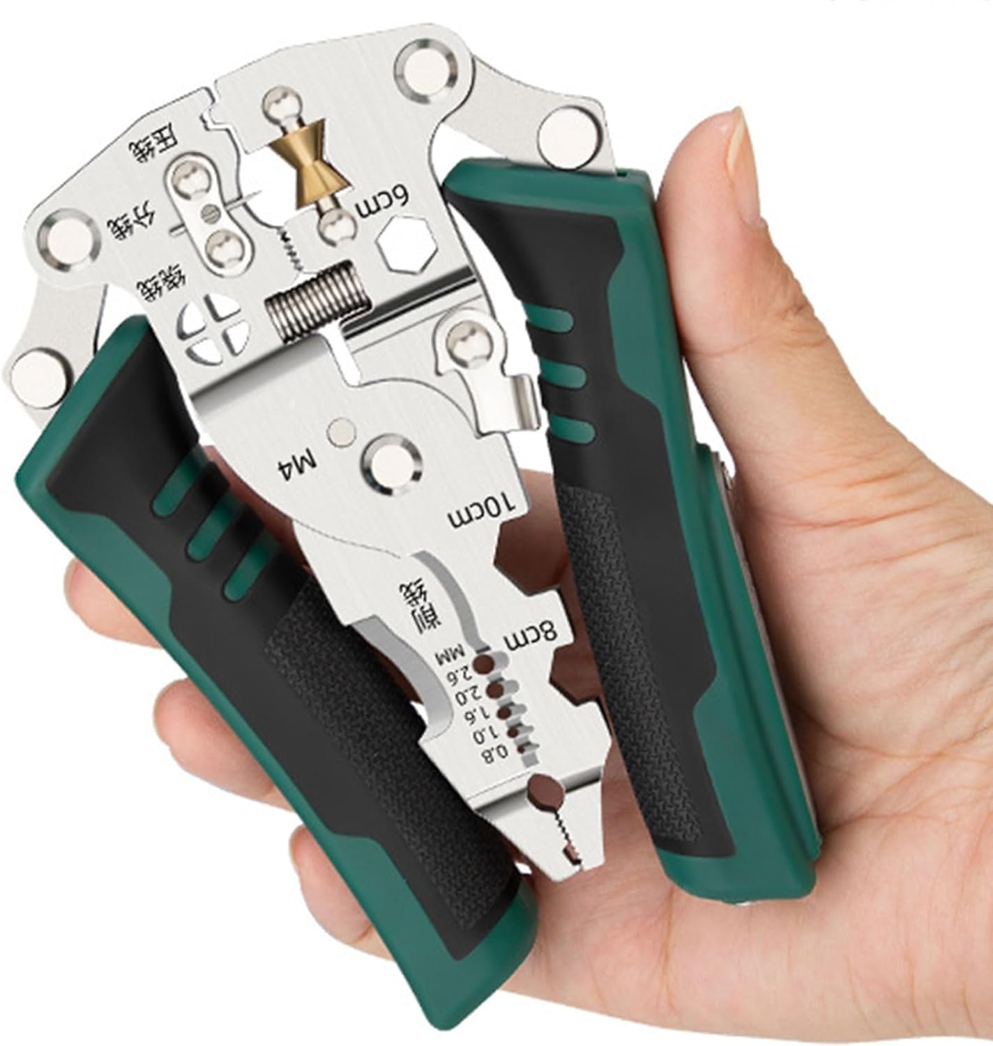 ⚡ Elektro & Technik – Unverzichtbares Werkzeug-Set für Elektriker, Abisolierzange, Spannungsprüfer, Kabelschneider, Stabilisator Karbonstahl, für den professionellen Gebrauch, Kabelabisolierer, Tester – Bild 4