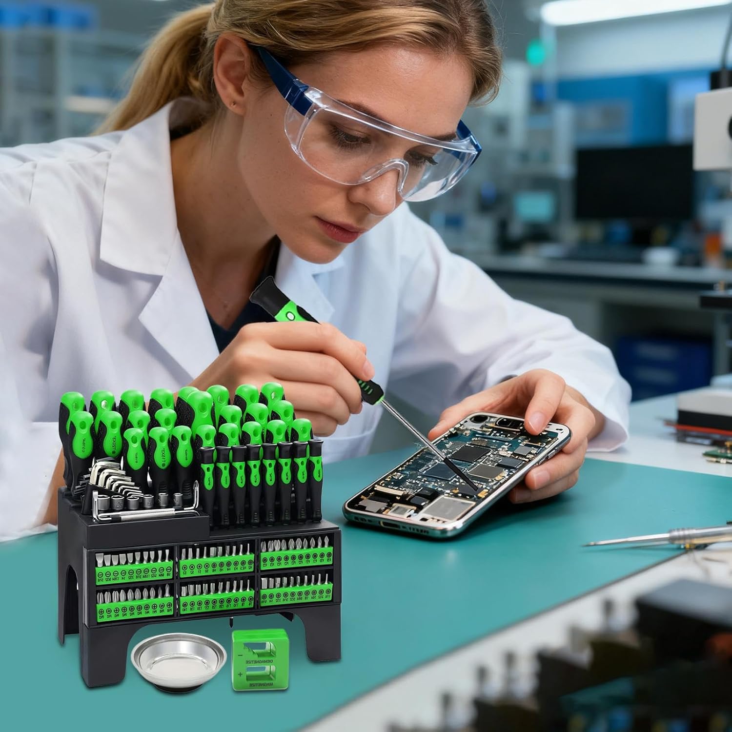 ⚡ Elektro & Technik – Schraubendreher-Set, tragbar, stark, magnetisch, Schraubendreher-Werkzeug-Set – für Reparaturen zu Hause, industrielle Fertigung, elektrische Installationen, Reparatur, Ingenieure, Maschinenwartung – Bild 2