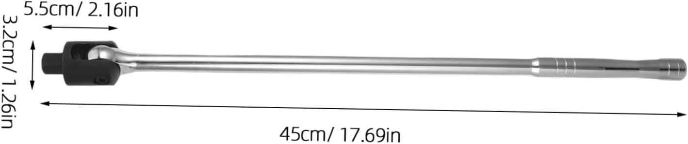 🚗 KFZ & Werkstatt – NUOBESTY Socket Spanner with Flexible Head, Ergonomic Handle, Powerful Crushing Square Wrench for High Force, Swivel Head for Car Wheel Assembly and Effortless Work – Bild 2