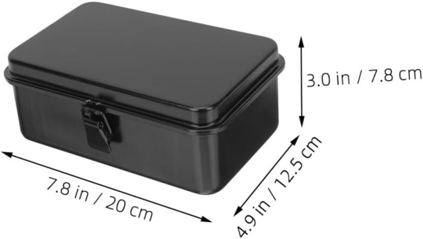 🚗 KFZ & Werkstatt – Portable Tool Box Made of Thick Iron, Small Metal Box with Secure Closure, Compact Storage Box for DIY and Car Mechanics – Bild 2