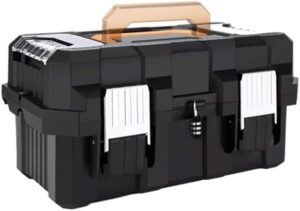 ⚡ Elektro & Technik – Werkzeugkasten, Edelstahl-Hardware-Werkzeugkasten, tragbare Outdoor-Notfallbox, Klempner und Elektriker, verdickte Reparaturbox, Aufbewahrungsbox für Haushaltsteile, Schnellverschluss und O
