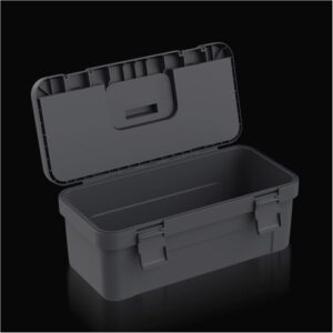 ⚒️ Bau & Montage – Werkzeugkasten, Werkzeugkasten aus Kunststoff, tragbarer Teilekoffer mit Ablage und Griff für Hardware, Handwerk, Malerei, Lagerung, Haushalt, Reparatur, Lagerung, 17-Zoll-Schnellversand