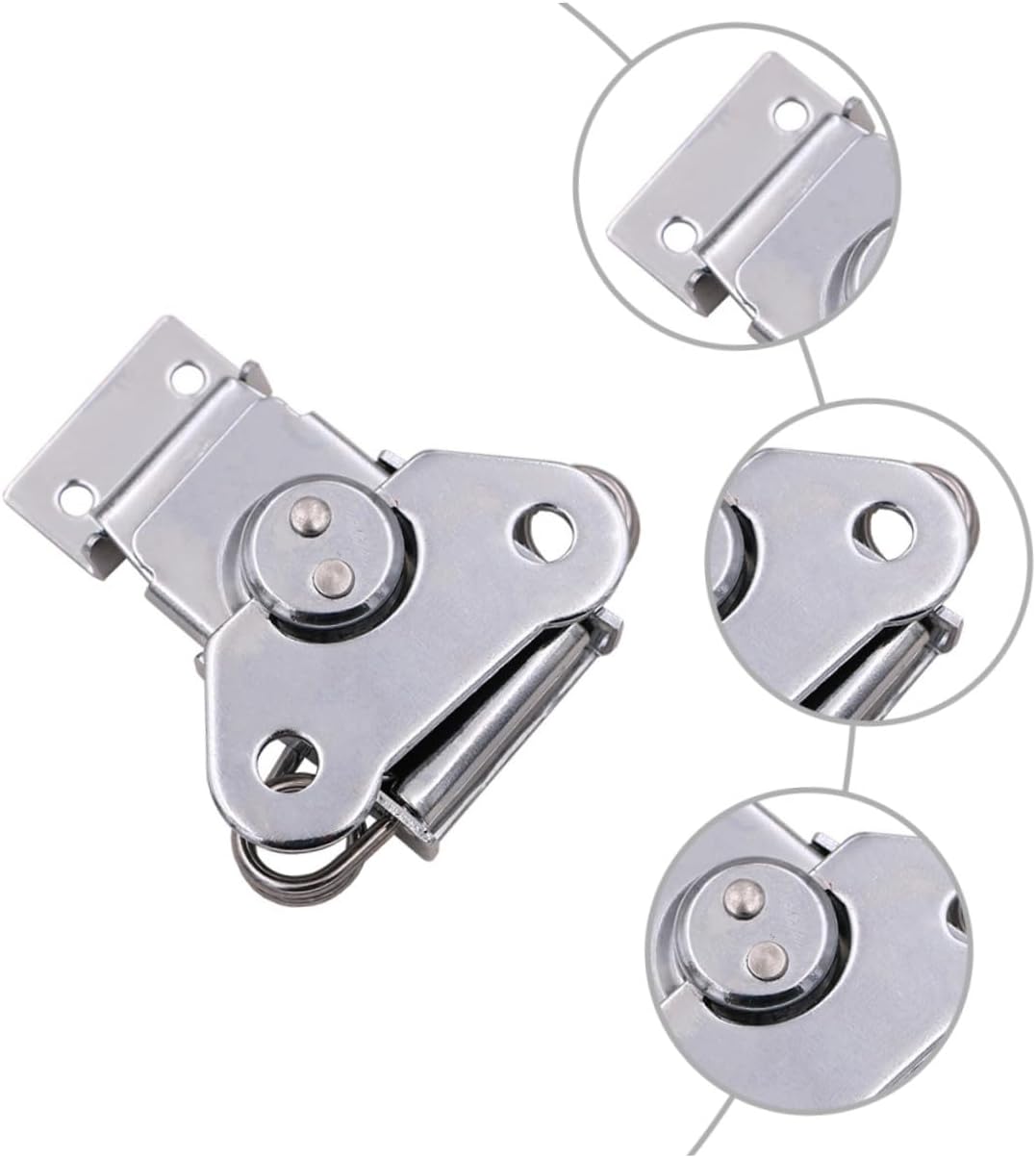 ⚒️ Bau & Montage – Kistenverschluss mit Federmechanik Langlebiger Stahl Latch Clip für Holzkisten Werkzeugkoffer Aufbewahrungsboxen Einfache Montage Robust und Sicher für Möbel und Transportkoffer – Bild 5