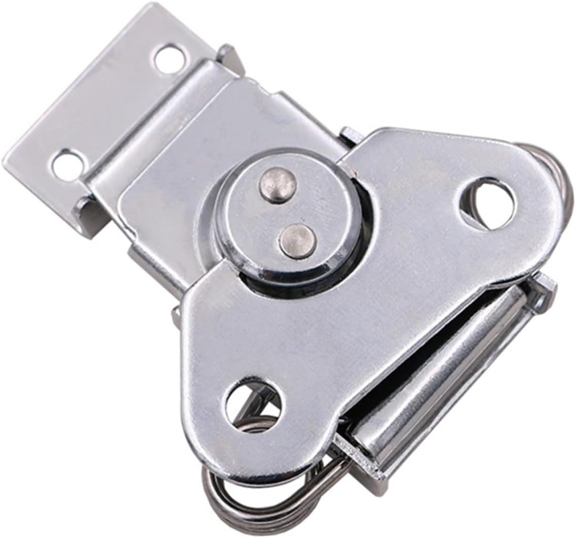 ⚒️ Bau & Montage – Kistenverschluss mit Federmechanik Langlebiger Stahl Latch Clip für Holzkisten Werkzeugkoffer Aufbewahrungsboxen Einfache Montage Robust und Sicher für Möbel und Transportkoffer